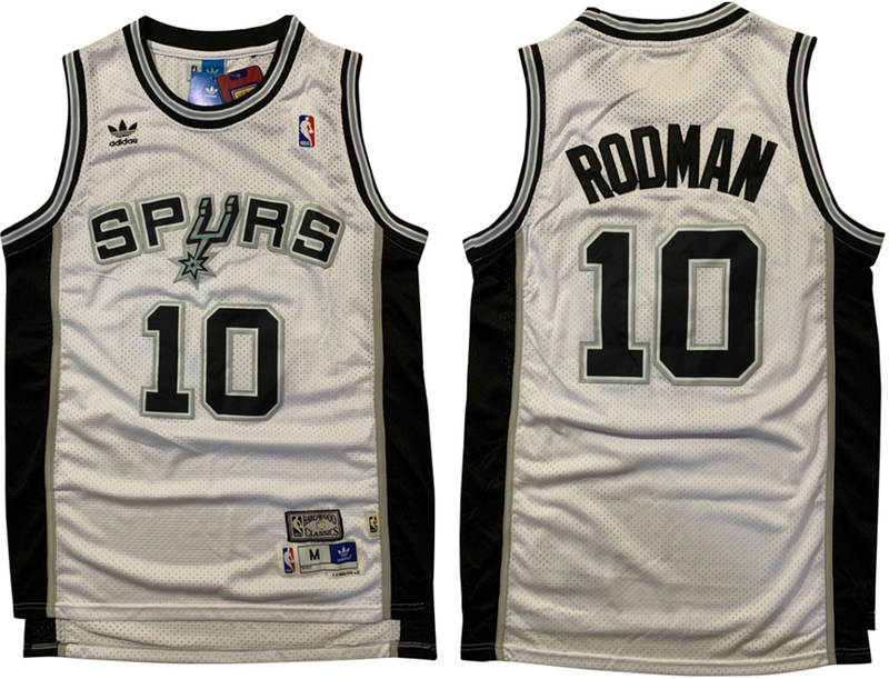 Men San Antonio Spurs 10 Rodman white Nike NBA Jerseys